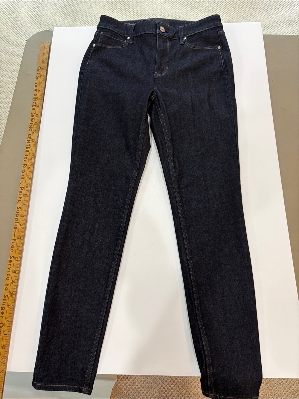 White House Black Market Dark Blue Skinny Jeans